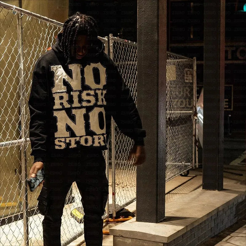 No Risk No Story Graphic Full Zip Hoodie