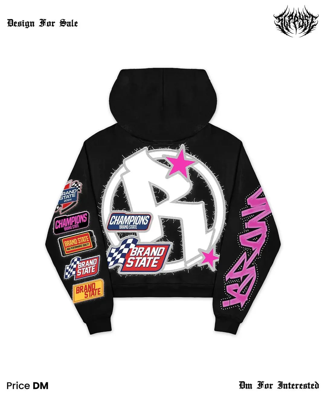 Brand State Graphic Full Zip Hoodie