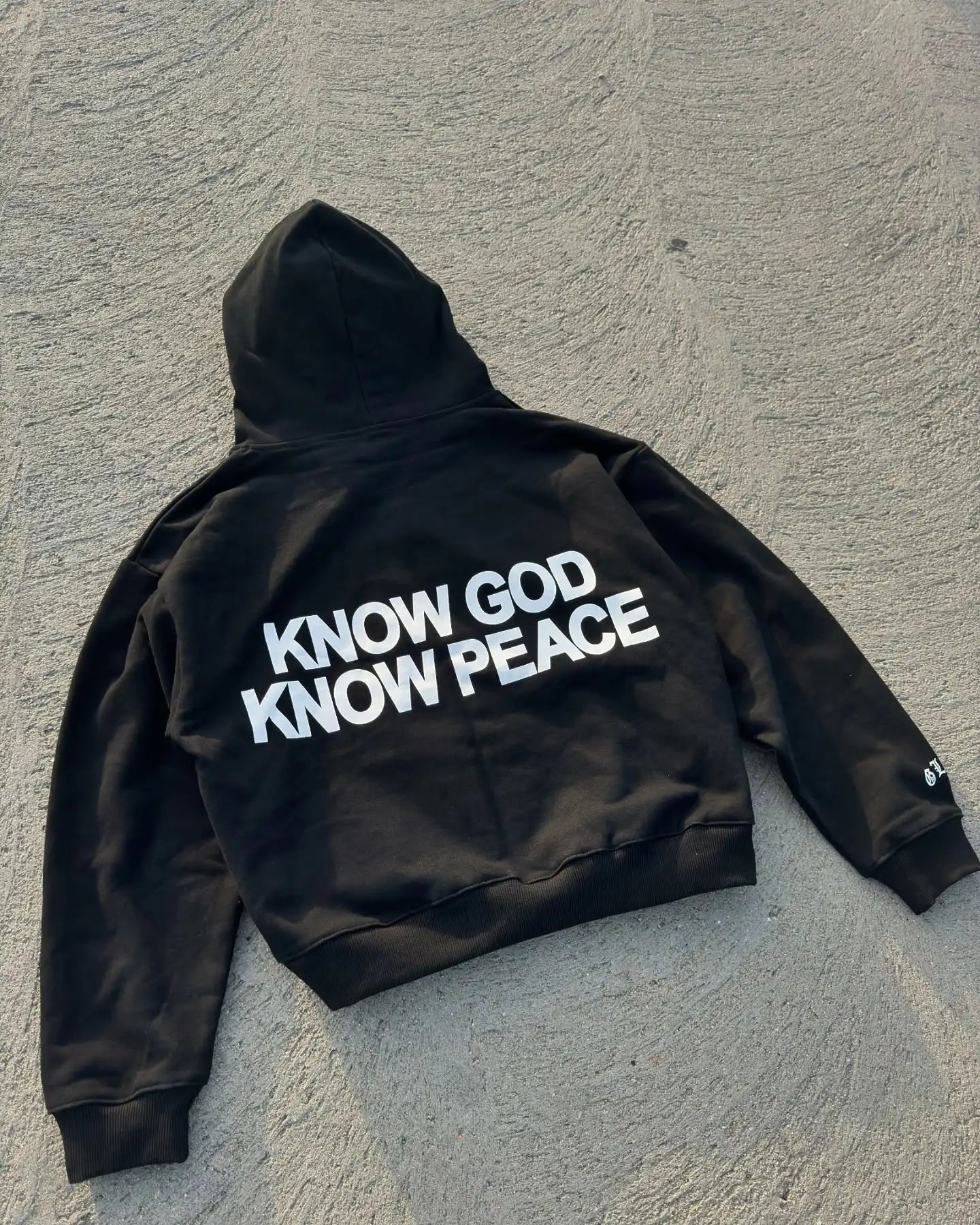 Know God Know Peace Graphic Hoodie