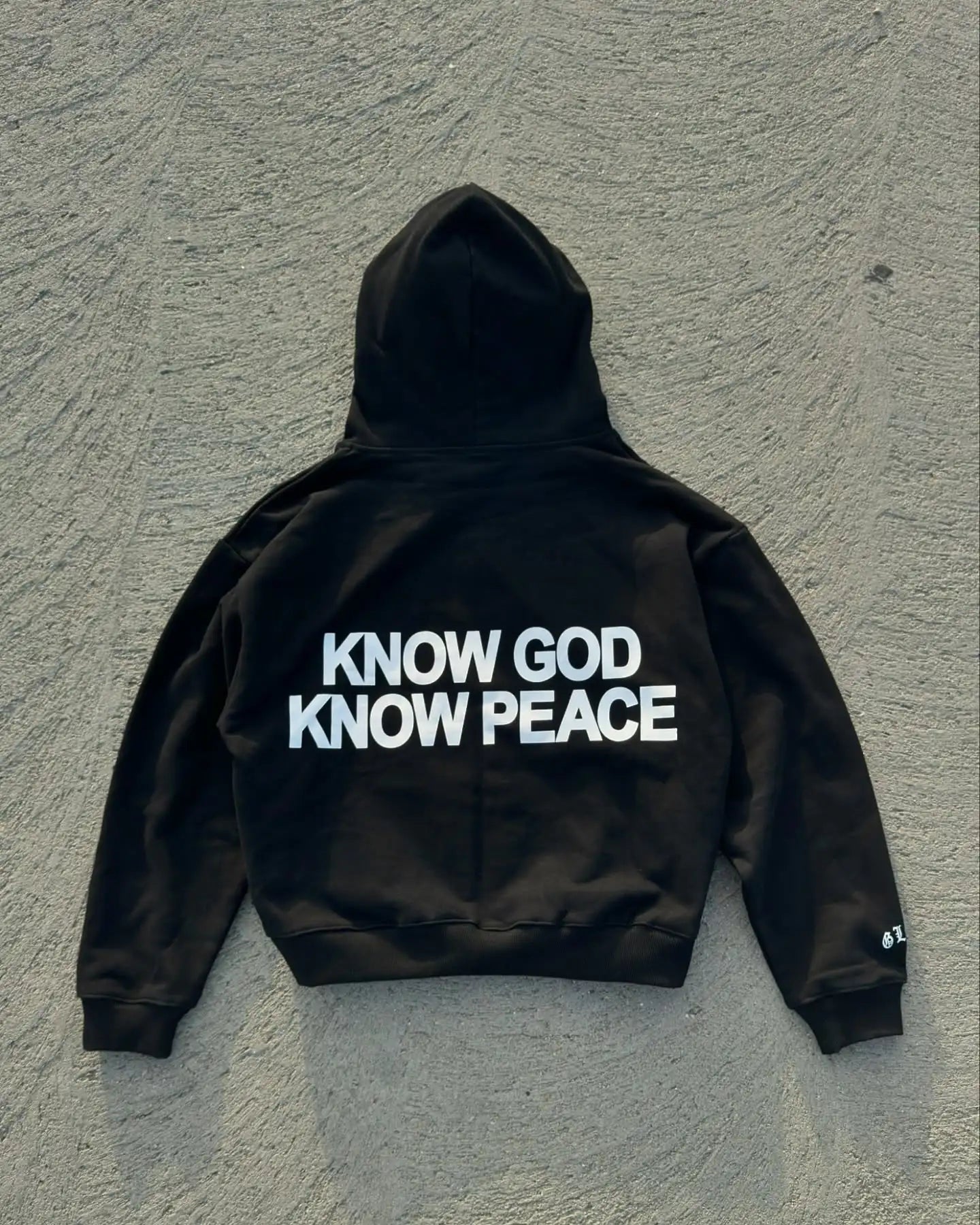 Know God Know Peace Graphic Hoodie